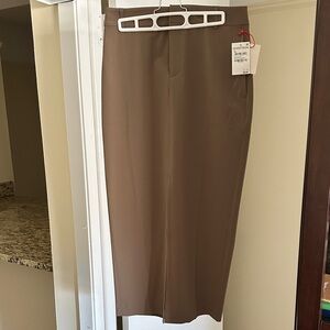 Suited Midi Column Skirt